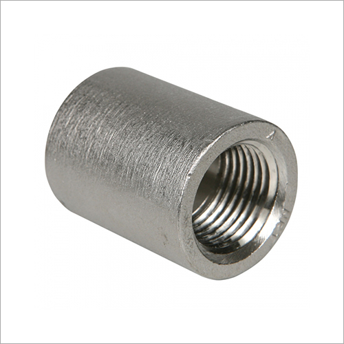 Stainless Steel Coupling - Polished Finish, Silver Color | Versatile Steel Coupling for Construction Applications