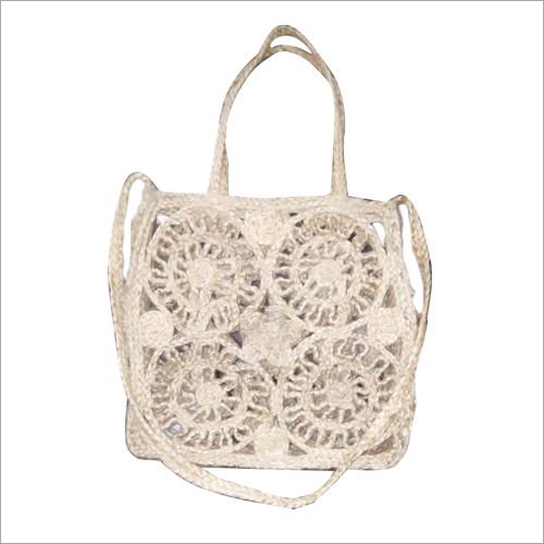 Designer Jute Bag - Jute Material, Custom Size, Attractive Square Shape | Lightweight, Easy to Carry, Shrink Proof, Tear Resistant, Alluring Patterns