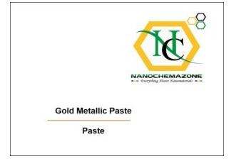 Gold Paste for Screen Printing