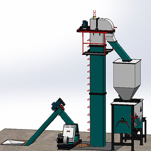 3 Tons-Hr To 5 Tons-Hr Feed Mill Plant