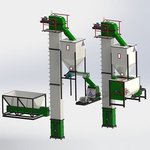5 Tons-Hr to 8 Tons-Hr Feed Mill Plant