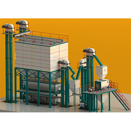 25 Tons-Hr to 30 Tons-Hr Feed Mill Plant with Auto Batching