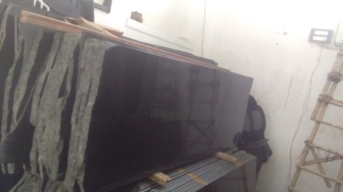 Imported Marble - 6x4 Feet Polished Black Slabs | 20-25mm Thickness, Imported Marble Quality