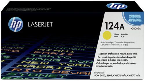 HP 124A Laserjet Q6002A Print Cartridge(Yellow)