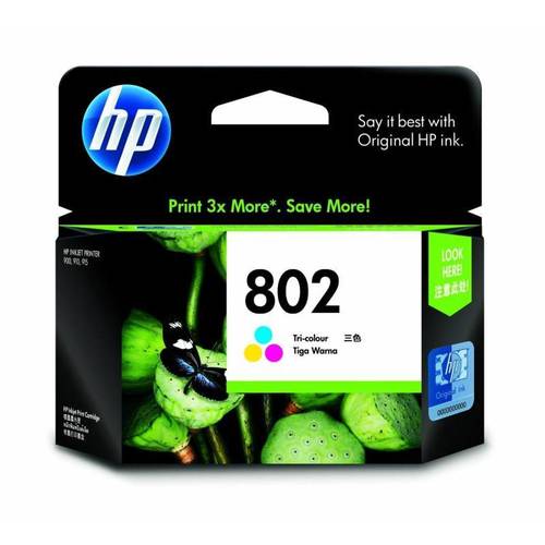 HP 802 Small Tri-Color Ink Cartridges-CH56zz