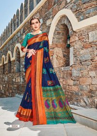 Chanderi Cotton Designer Saree
