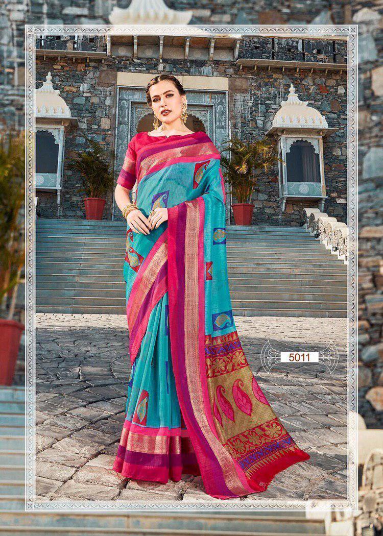 Chanderi Cotton Designer Saree