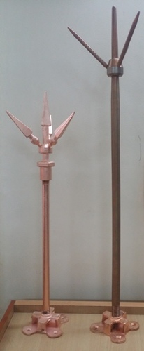 Copper Lightning Arrested Rod By AI EARTHING
