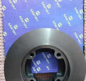 4 Wheeler Disc Brake Rotor - Cast Iron, Round Dimensions, Matte Black Finish | Fully Finished for Ultimate Performance