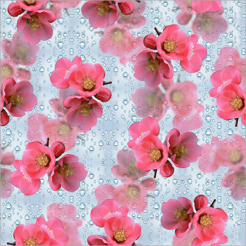 Light In Weight Floral Printed Fabric