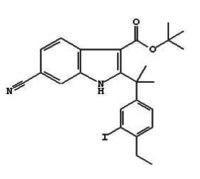 Tert-butyl 6-cyano-2-(2-(4-ethyl-3-iodophenyl)propan-2-yl)-1H-indole-3-carboxylate 1256584-75-4