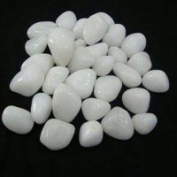 Opaque milky white Pebble wash Flooring and gravels for grden office and home decoration landscaping