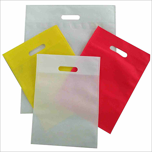 With Handle D Cut Plain Bag