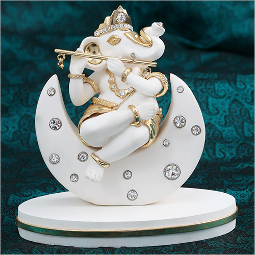 Light Weight Resin Marble Ganesh Statue
