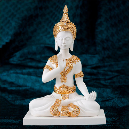 Light Weight Gold Plated Resin Buddha Statue