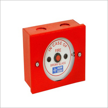 Agni Manual Call Point - Metal, Red | Ideal for Industrial, Commercial, Residential Use - Instantly Activate Audio & Visual Fire Alarms