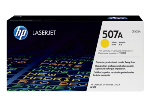 HP 507A Yellow Original LaserJet Toner Cartridge