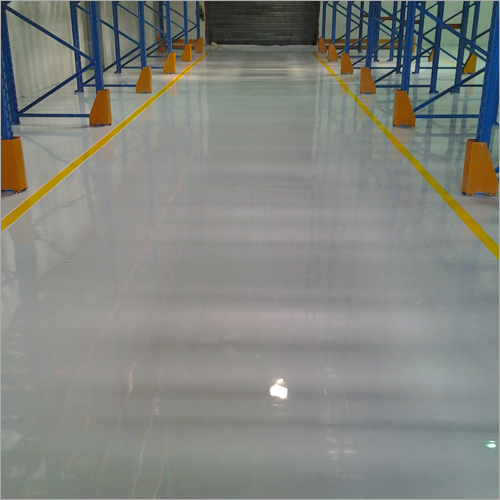 Warehouse Epoxy Flooring Yellow Lining Bosch Services