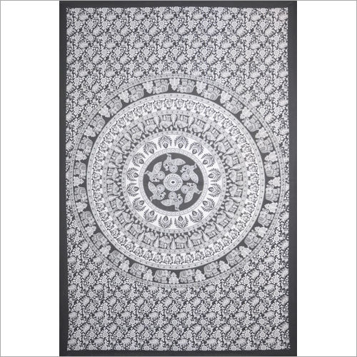 Black-white Black And White Colour Wall Tapestry