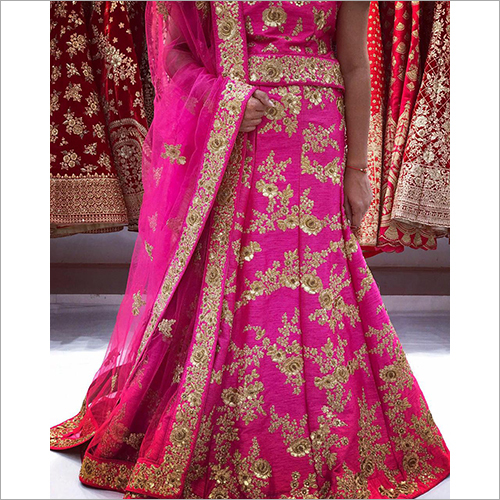 Indian Ladies Embroidered Georgette Lehenga