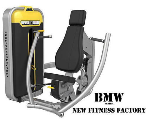 Chest Press Machine - Commercial Grade, Adjustable Operation Mode | Black Seat for Optimal Comfort