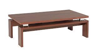 Coffee Table - Wood, 48x24x18 Inches, Brown Satin Finish | Stylish Design, Durable Material, Ample Space, Easy Assembly, Modern Look