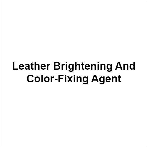 Leather Brightening And Color Fixing Agent