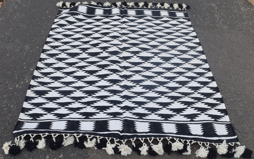 COTTON HANDWOVEN FLAT WEAVE RUG COTTON HANDWOVEN FLAT WEAVE RUG