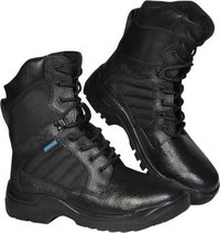 Safety Boots - Leather Upper, Textile Lining, Rubber Sole | Lace Up Closure, Round Toe Shape, Stylish And Premium Quality Footwear For Men