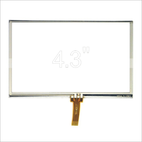 4.3 Inch 4 Wire Resistive Touch Screen