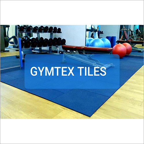 Easy To Install Gym Blue Rubber Flooring