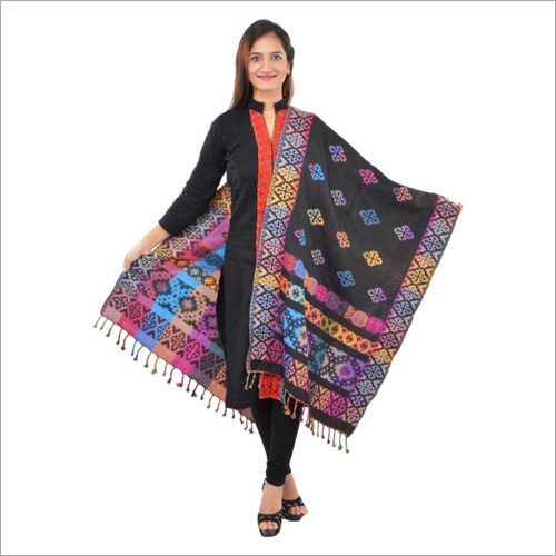 Ladies Fancy Shawl - Poly Wool, All Sizes Available | Multicolor Printed Design for Daily Wear, Ideal for Women