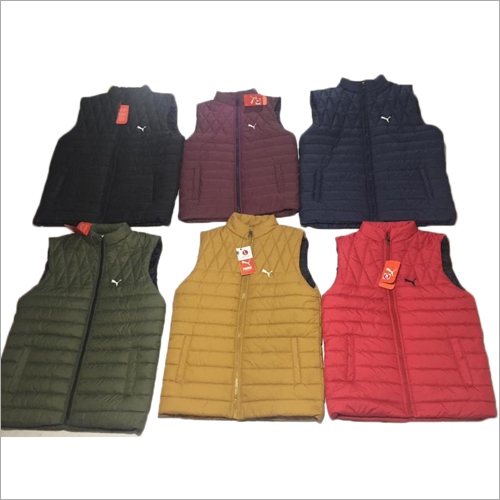 Available In Multicolor Mens Sleeveless Puffer Jacket
