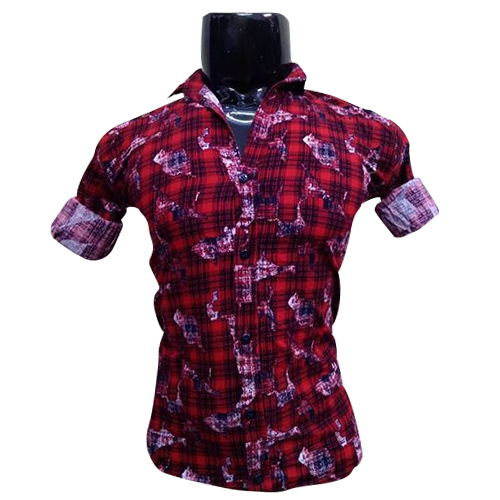 Available In Multicolor Mens Plain Shirt