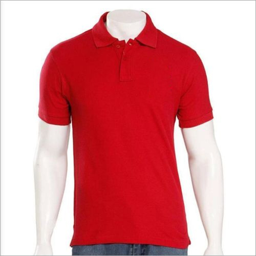Mens Branded T-Shirt - Matty Fabric, Available in Multicolor, Sizes S-XXL | Polo Collar, Short Sleeves, Plain Pattern