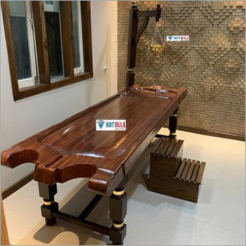 Brown Massage Wooden Stand Table