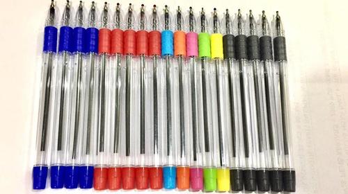Multi Color Hello Rubber Grip Ball Pen