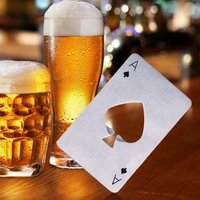 Silver Stainless Steel Credit Card Size Casino Bottle Opener Beer Bottle Opener Cap Opener For Your Wallet