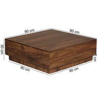 Solid wood Center coffee table Cubex