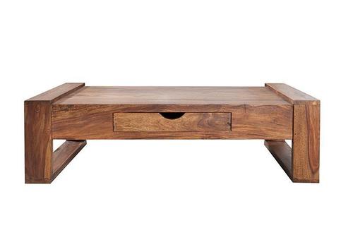 Solid wood Center coffee table with drawer Siphon