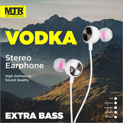 Stereo Bass Earphones Body Material: Rubber & Plastic