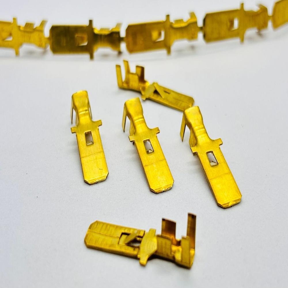 Brass Crimp Terminal - Color: Grey