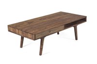 Solid wood Center coffee table with 2 way drawer