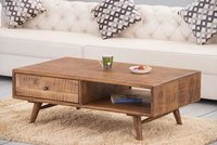 Solid wood Center coffee table with drawer Compact