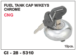Fuel Tank Cap w/keys CHROME CNG