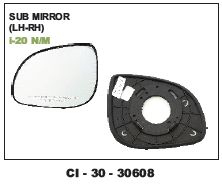 Sub Mirror (LH+RH) i20 n/m (cinew)