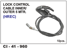 Lock Control Cable Inner/Outer 5 Mtr (HREC) - Durable Automotive Quality | Compatible with 4 Wheeler Vehicles, Warranty Included