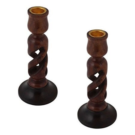 Combo of Wooden Candlestick Holders Candle Stand 7 inch Combo of Wooden Candlestick Holders Candle Stand 7 inch