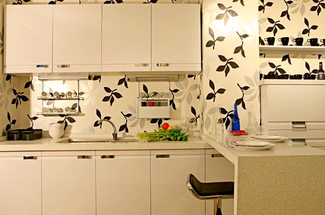 White color Door Modern Design Kitchen Cabinet Set