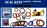 Jcb Seal Kit - Nbr + Fabric Material, Standard Size, Multicolor Design - Hydraulic Applications, Temperature Range 100-220â°c, Customizable Options